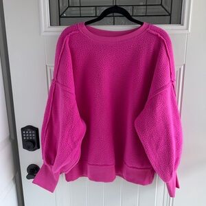 Vibrant Fuchsia Crew Neck Sweater